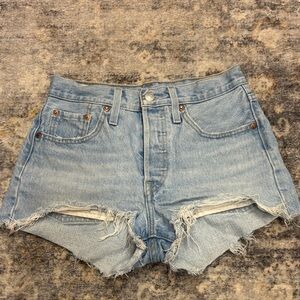 Levi’s Classic Light Blue Denim Shorts